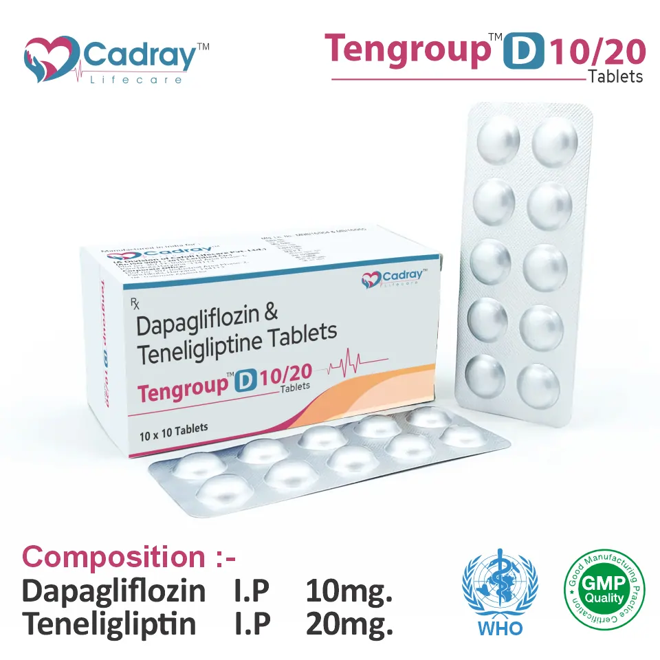 Dapagliflozin Teneligliptin Anti-Diabetic Tablet Supplier India